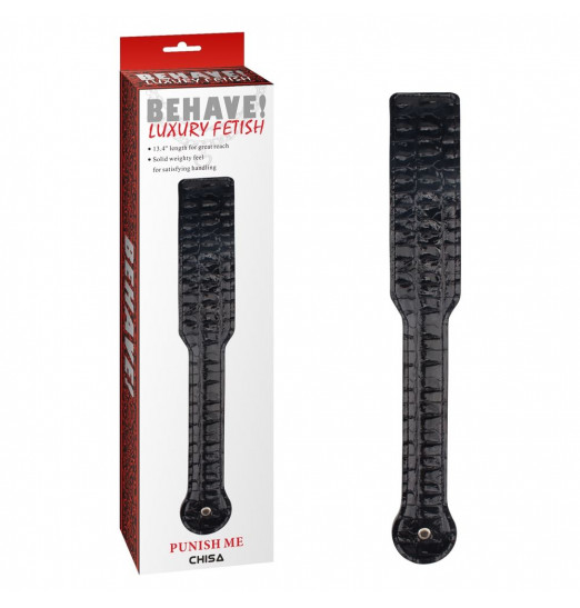 Черная шлепалка Punish Me - 34 см.