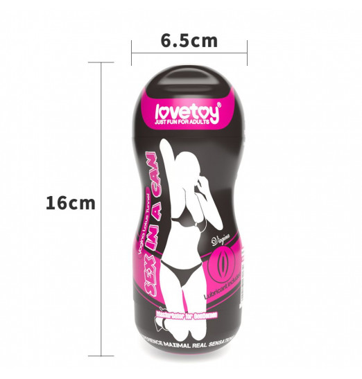 Телесный мастурбатор-вагина Sex In A Can Vagina Lotus Tunnel