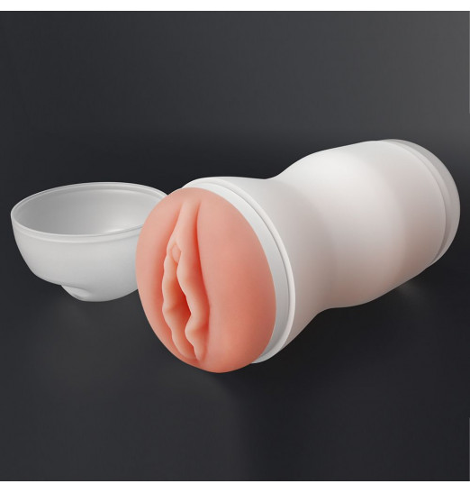 Телесный мастурбатор-вагина Sex In A Can Vagina Lotus Tunnel