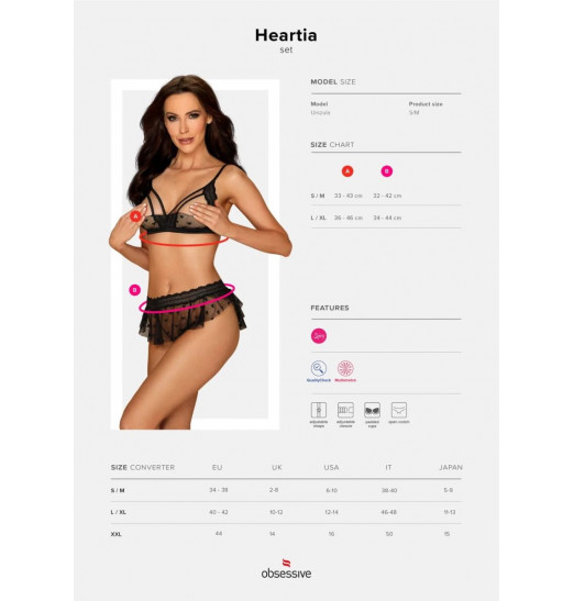 Пикантный комплект белья Heartia