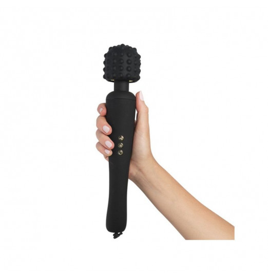 Черный жезловый вибратор Spell Wand Set с насадками Черный жезловый вибратор Spell Wand Set с насадками