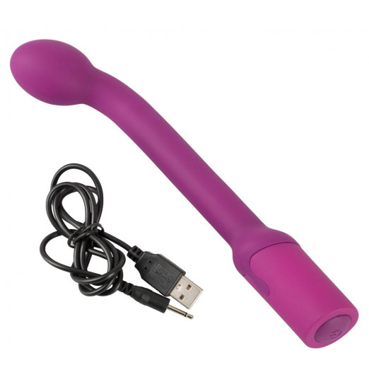 Фиолетовый вибратор G-точки G-SPOT VIBRATOR - 22 см.