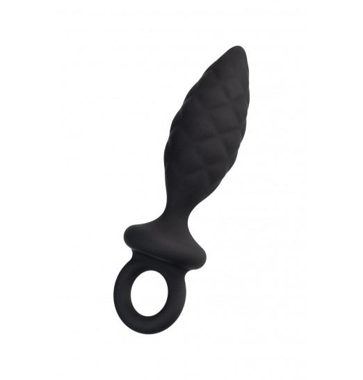 Черная анальная пробка Strob M - 13,5 см. Черная анальная пробка Strob M - 13,5 см.