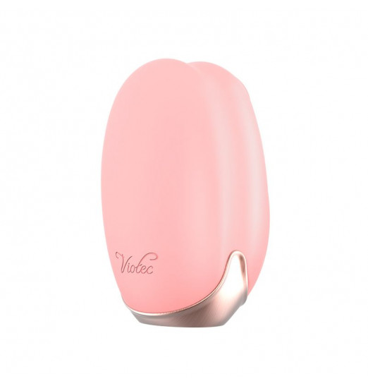 Розовый вибростимулятор с вакуумной стимуляцией Cherubic