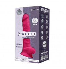 Ярко-розовый перезаряжаемый вибратор-реалистик MODEL 1 - 21,5 см.