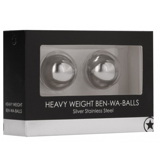 Серебристые металлические вагинальные шарики Heavy Weight Ben-Wa-Balls Серебристые металлические вагинальные шарики Heavy Weight Ben-Wa-Balls