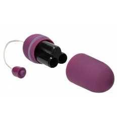 Фиолетовое гладкое виброяйцо Vibrating Egg - 8 см.