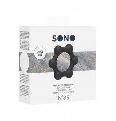 Черное утяжеленное эрекционное кольцо N 83 Weighted Cock Ring