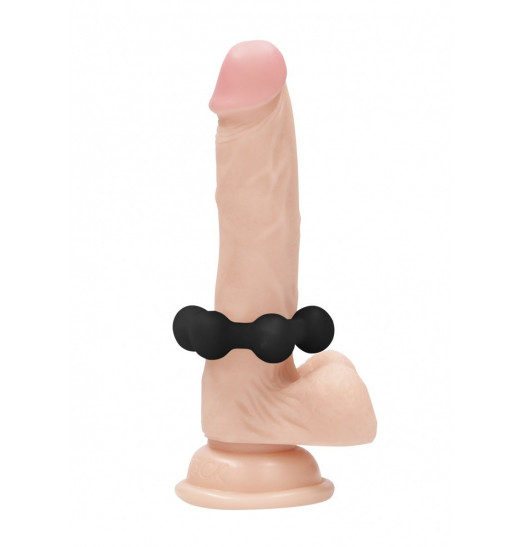 Черное утяжеленное эрекционное кольцо N 83 Weighted Cock Ring