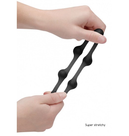 Черное утяжеленное эрекционное кольцо N 83 Weighted Cock Ring