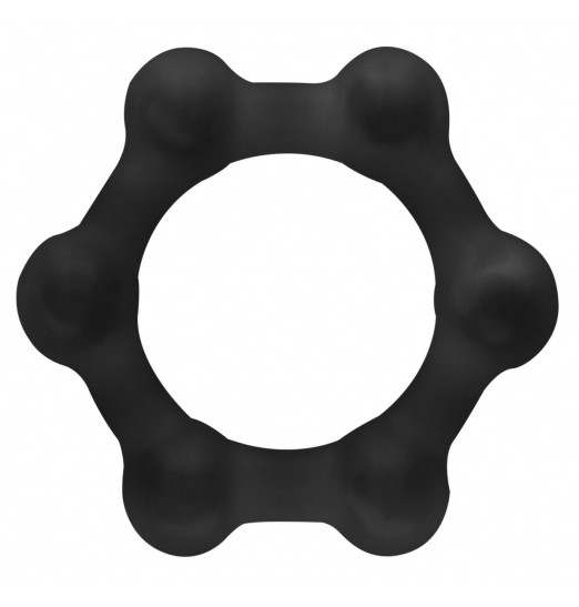 Черное утяжеленное эрекционное кольцо N 83 Weighted Cock Ring