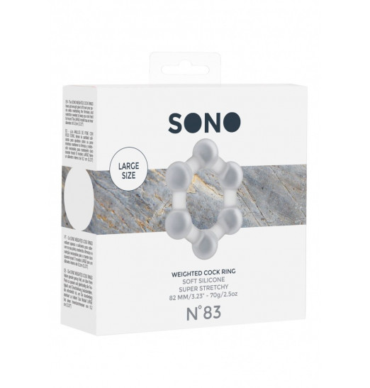 Прозрачное утяжеленное эрекционное кольцо N 83 Weighted Cock Ring