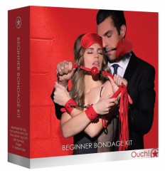 Красный игровой набор Beginners Bondage Kit