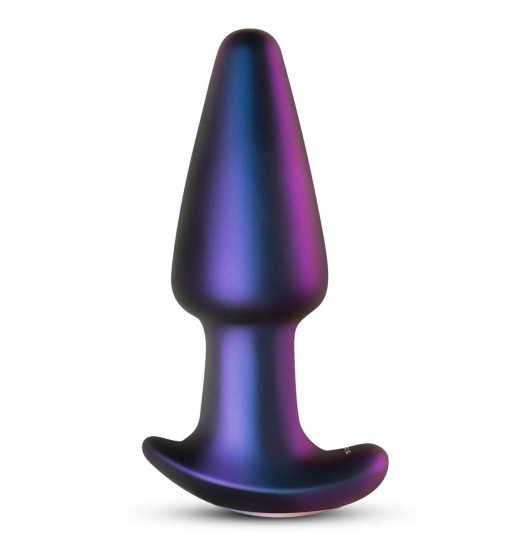 Фиолетовая анальная вибропробка Meteoroid с пультом - 13,9 см.