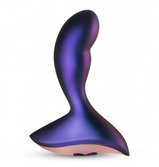 Фиолетовый вибромассажер Intergalactic с пультом - 12,6 см.