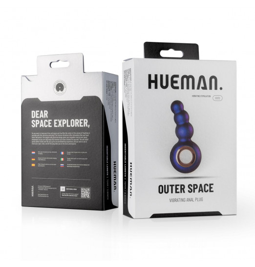 Фиолетовая анальная вибропробка Outer Space в виде елочки - 13,2 см.