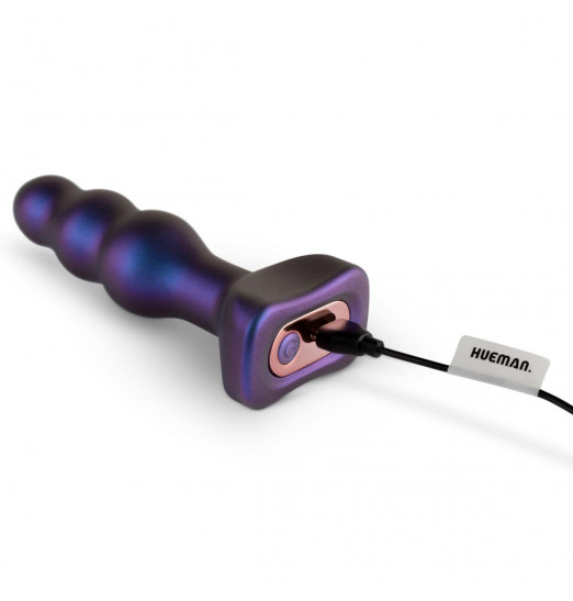 Фиолетовая анальная виброелочка Space Invader - 13,9 см.