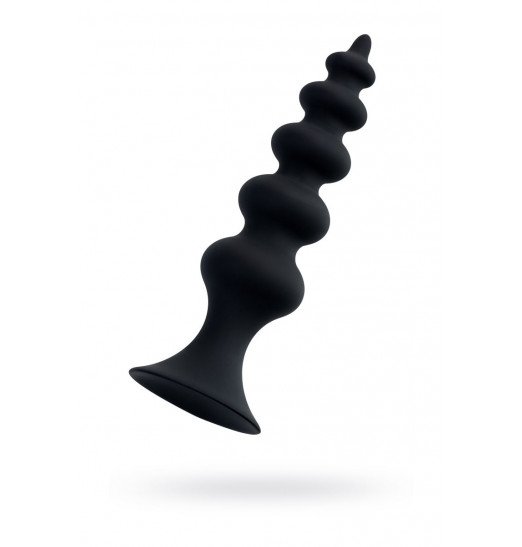 Черная анальная ёлочка Indi - 11,5 см.