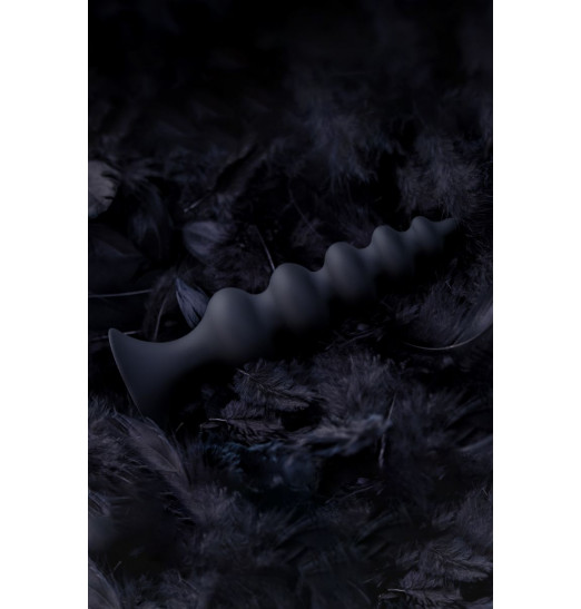 Черная анальная ёлочка Indi - 11,5 см.