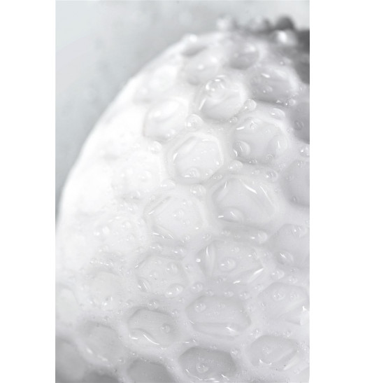 Белый рельефный мастурбатор Pufl