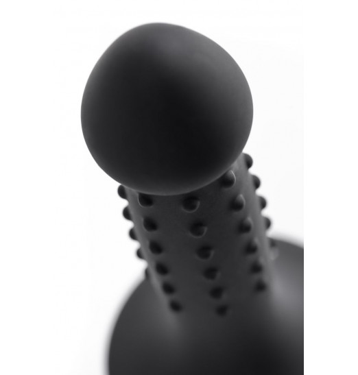 Черный анальный фаллоимитатор Spikn - 14 см.