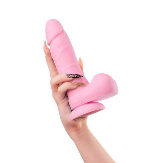 Розовый фаллоимитатор Scot - 20 см.