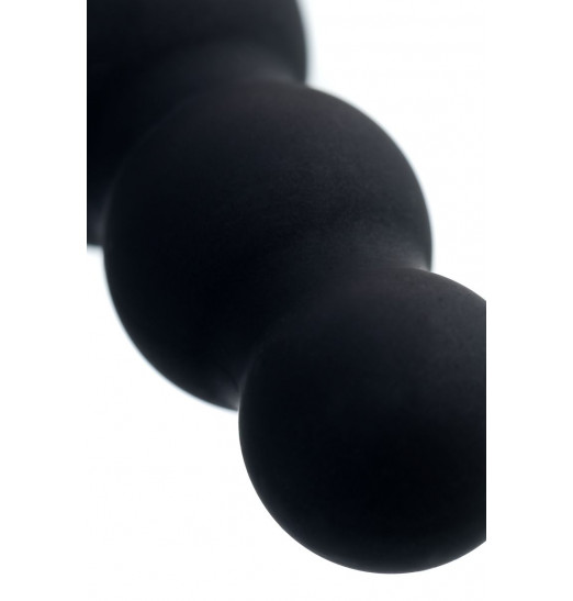 Черная анальная цепочка Carina - 19 см.