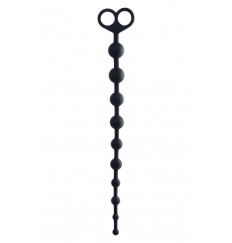 Черные анальные бусы Cephei - 33,5 см.