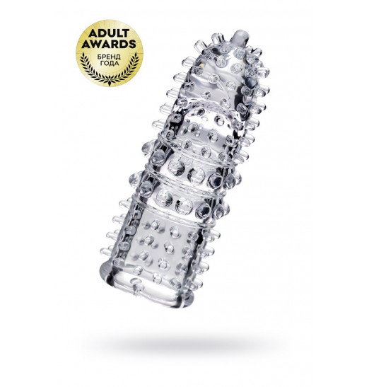 Прозрачная рельефная насадка на палец Arbo - 8 см. Прозрачная рельефная насадка на палец Arbo - 8 см.