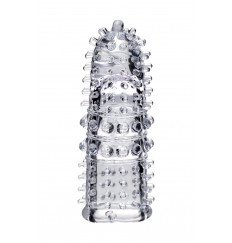 Прозрачная рельефная насадка на палец Arbo - 8 см.