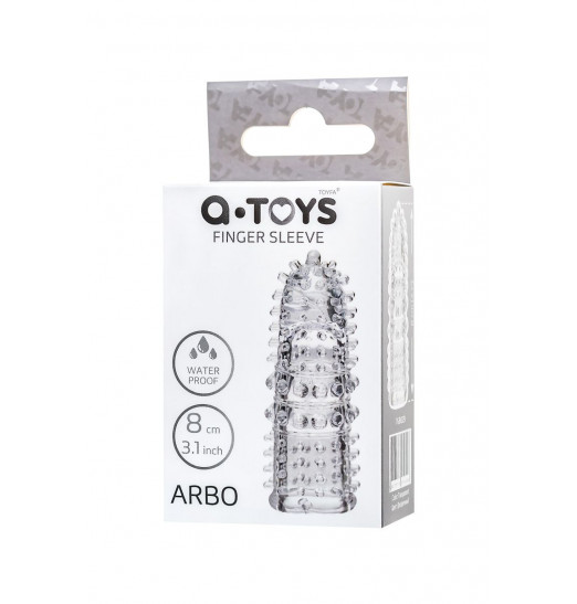 Прозрачная рельефная насадка на палец Arbo - 8 см. Прозрачная рельефная насадка на палец Arbo - 8 см.