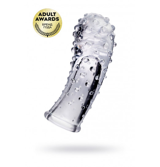 Прозрачная рельефная насадка на палец Gexa - 9 см. Прозрачная рельефная насадка на палец Gexa - 9 см.
