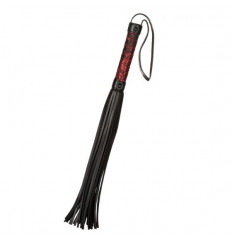 Черная многохвостая гладкая плеть Scandal Flogger Bulk - 69 см.