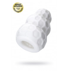 Белый рельефный мастурбатор Flaff