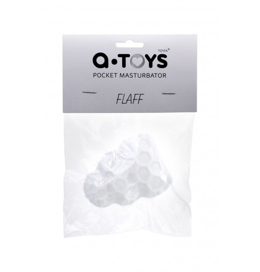 Белый рельефный мастурбатор Flaff