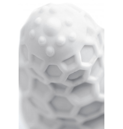 Белый рельефный мастурбатор Flaff