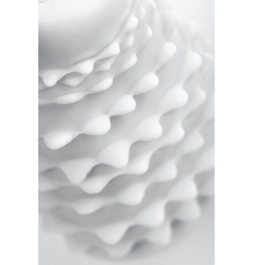 Белый рельефный мастурбатор Flaff