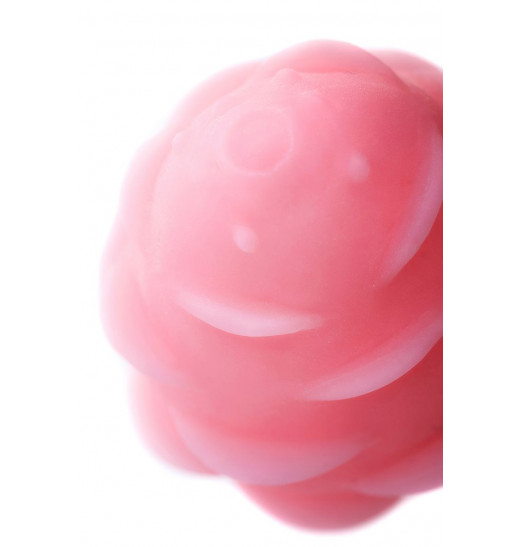 Розовый рельефный мастурбатор Pufl