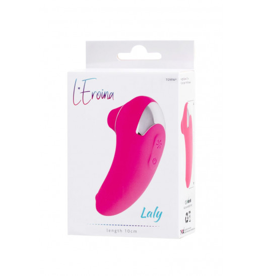 Розовый вакуум-волновой бесконтактный стимулятор клитора Laly