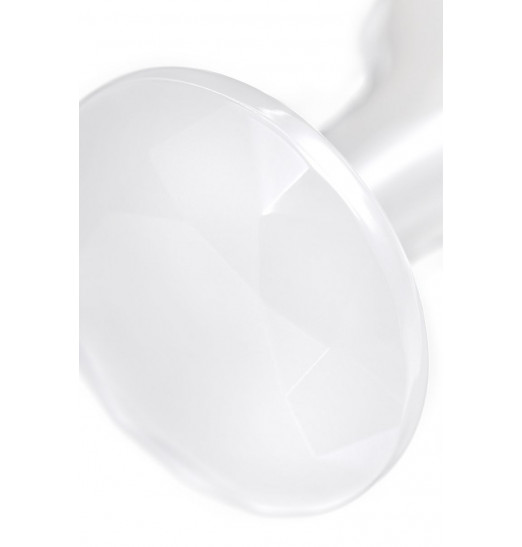 Белая акриловая анальная втулка - 9,5 см.