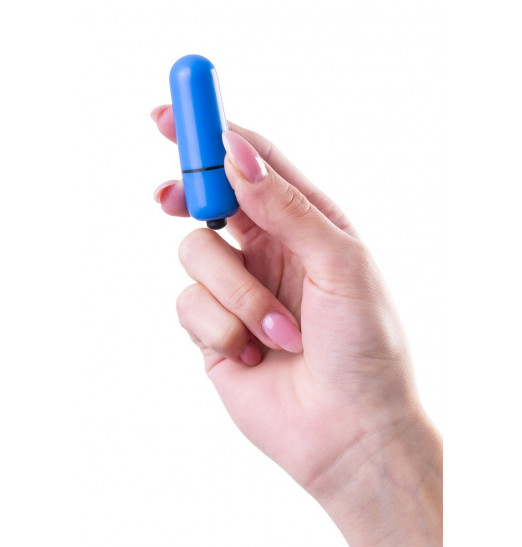Синяя вибропуля A-Toys Braz - 5,5 см. Синяя вибропуля A-Toys Braz - 5,5 см.