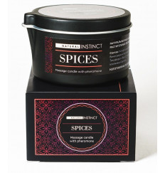 Массажная свеча с феромонами Natural Instinct SPICES - 70 мл.