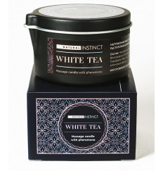 Массажная свеча с феромонами Natural Instinct WHITE TEA - 70 мл.
