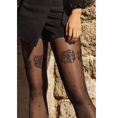 Колготки Allure в мелкий горошек