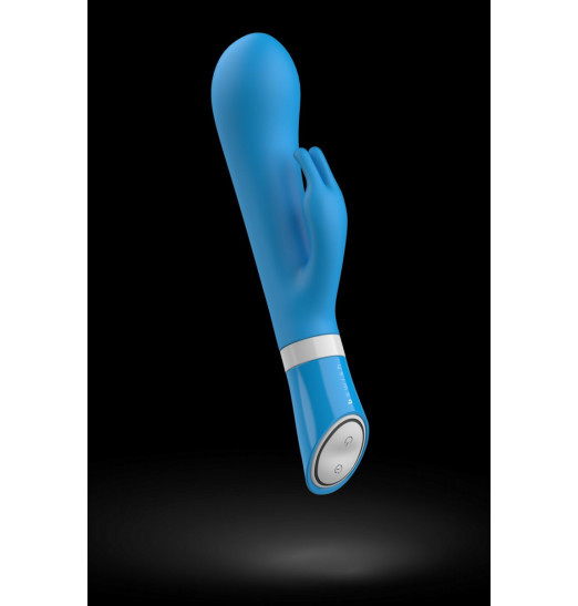 Голубой вибратор-кролик Bwild Deluxe Bunny - 19,3 см.