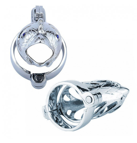 Серебристый сувенирный пояс верности в виде петуха