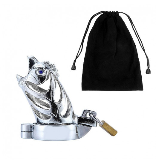 Серебристый сувенирный пояс верности в виде петуха