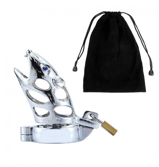 Серебристый сувенирный пояс верности в виде крысы