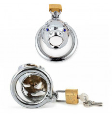 Серебристый сувенирный пояс верности в виде быка