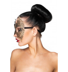 Золотистая карнавальная маска  Алиот